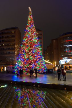 Christmas tree on the Potsdamer Platz clipart