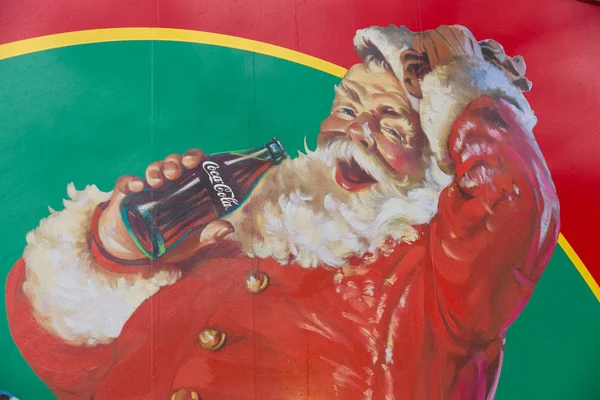 Coca-Cola-Ikone Weihnachtsmann — Stockfoto