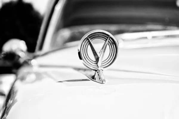 Hood ornament and insignia personal luxury car Buick Series 700 Limited Hardtop Sedan (1958) — Stock Photo, Image