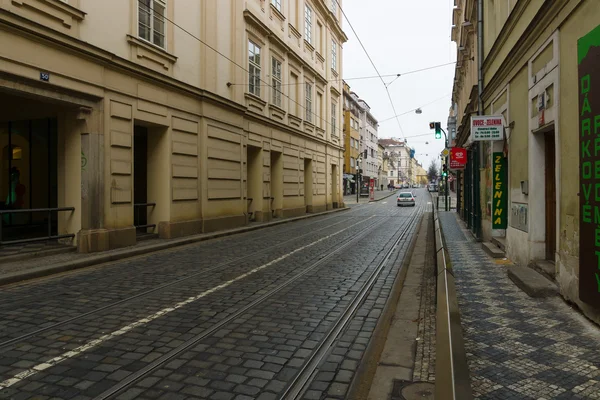 De straten van het oude Praag. — Stockfoto