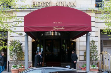 Hotel Adlon Kempinski. Hotel Adlon is one of the most famous and luxurious hotels in Europe. clipart