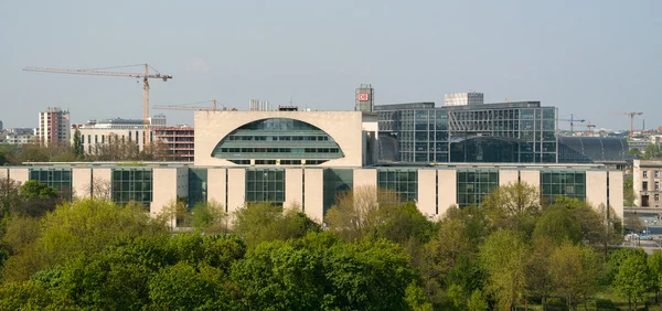 La Chancellerie allemande (Bundeskanzleramt) est une agence fédérale au service de la chancellerie, chef du gouvernement fédéral allemand. Vue plongeante — Photo