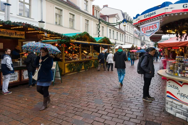 Tradycyjny Jarmark Bożonarodzeniowy w starym mieście w Poczdamie. — Zdjęcie stockowe