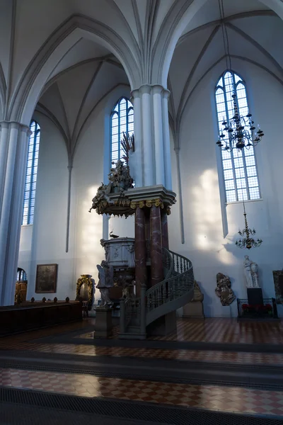 Frammento di interno della chiesa di Santa Maria (Marienkirche) ad Alexanderplatz — Foto Stock
