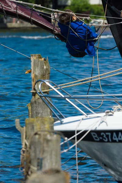 Wooden breakwater — Stock Photo, Image