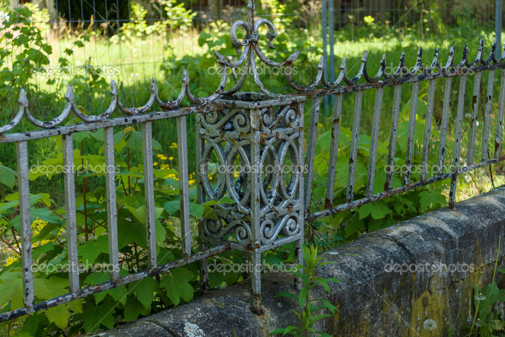Old metal fence — Stock Photo © S_Kohl #46283935