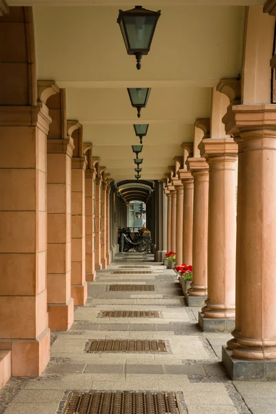 Columns stretching into the distance. — Stock Photo, Image