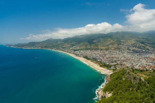 Vista dall'alto della montagna ad Antalya e spiagge . — Foto Stock