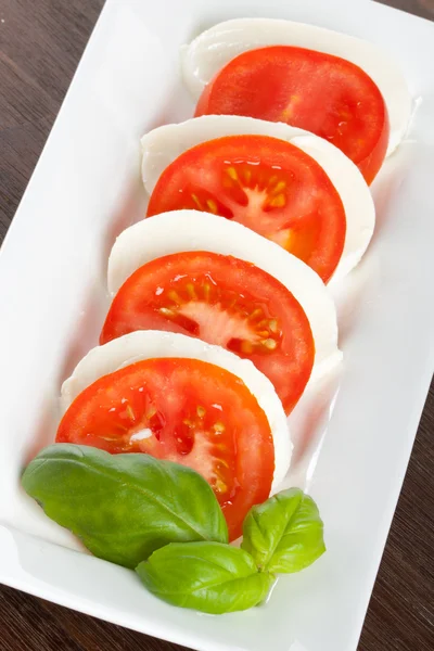 Tomat och mozzarella — Stockfoto