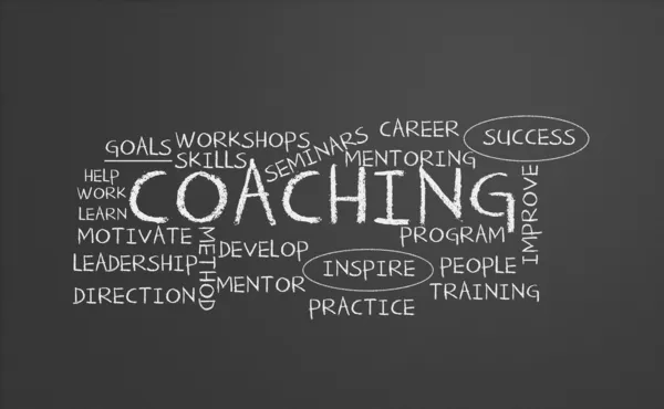 Coaching lavagna — Foto Stock