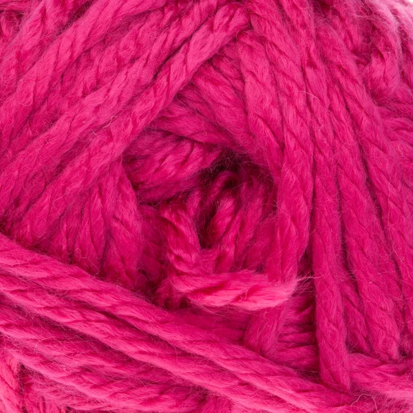 粉红色针织纱的特写 — 图库照片