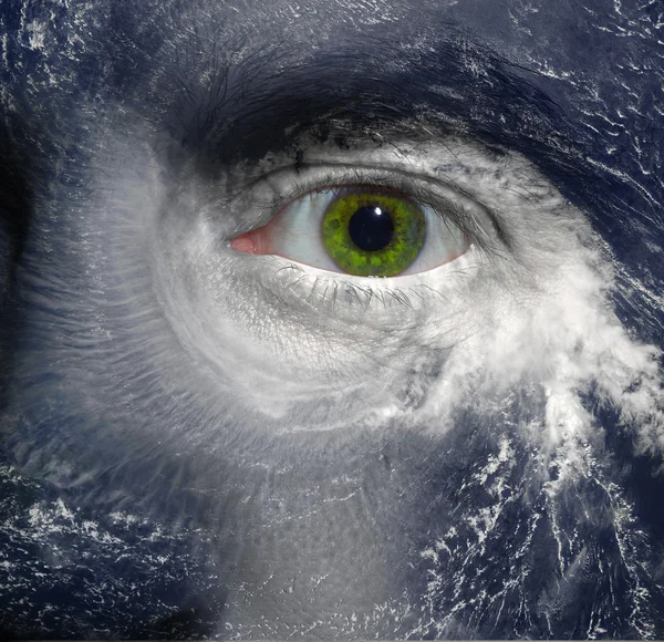 Hurricane eye — Stock Photo, Image