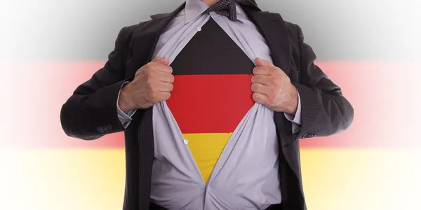 독일 비즈니스 사람 플래그 t-셔츠 — 스톡 사진