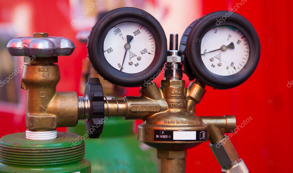 Two Gas Pressure Gauge — Stock Photo © ijdema 23642831