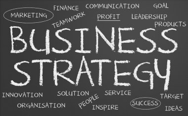 iş stratejisi yazı tahtası