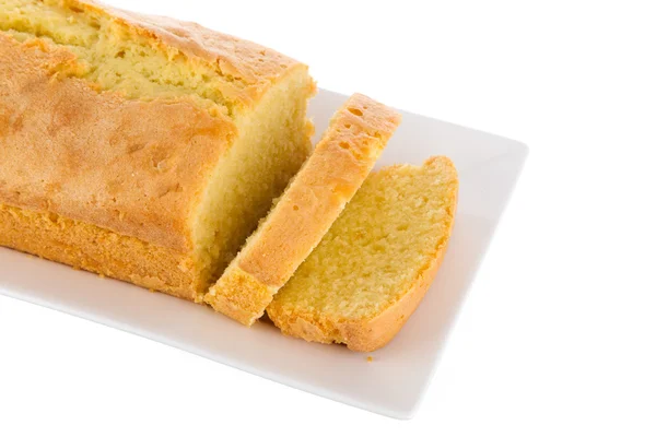 Fresh homemade butter cake — Stock Photo, Image