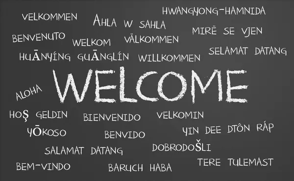 Welcome word cloud — Stock Photo, Image