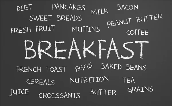 Breakfast word cloud — Stock Photo, Image