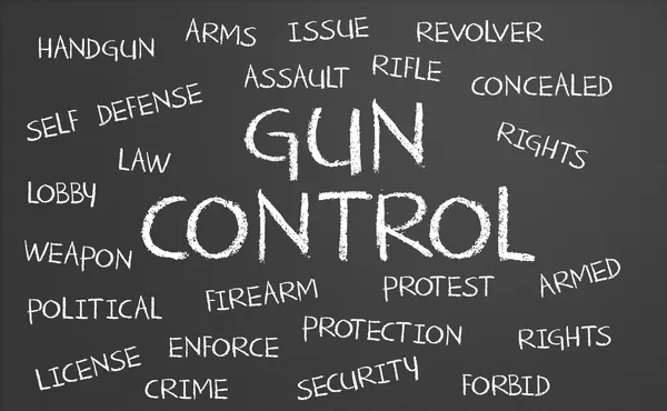 Gun Control word cloud — Fotografie, imagine de stoc