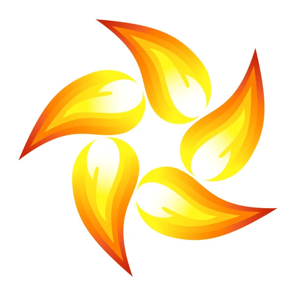 Fleur de feu — Image vectorielle