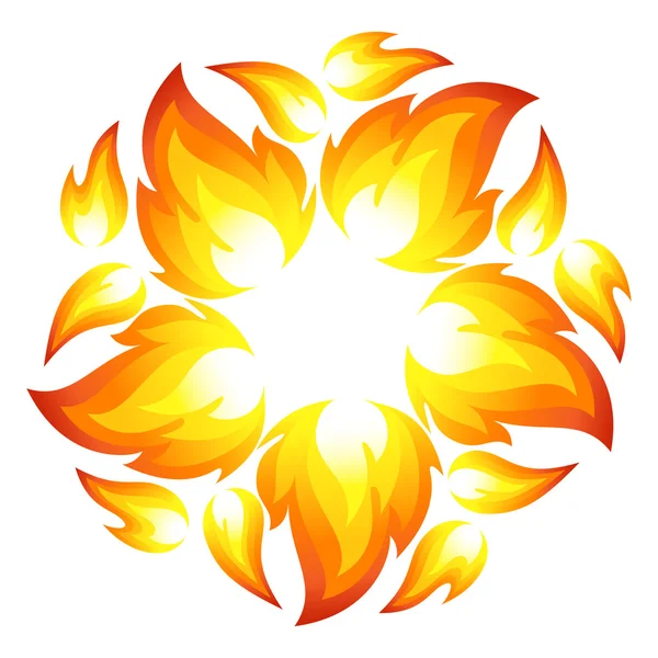 Fleur de feu — Image vectorielle