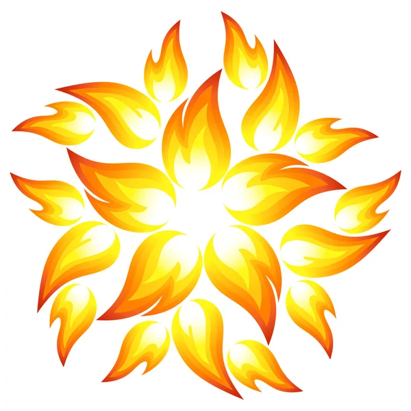 Fleur de feu — Image vectorielle