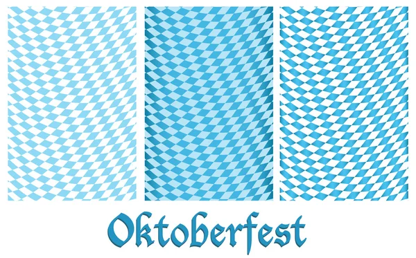 Set of Oktoberfest design background — Stock Vector