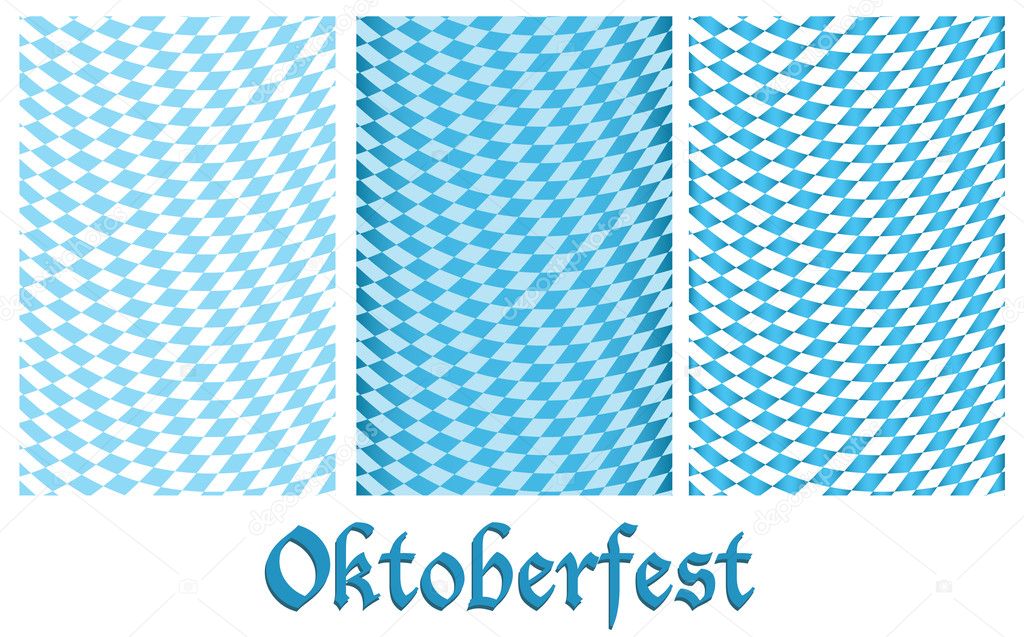 Set of Oktoberfest design background