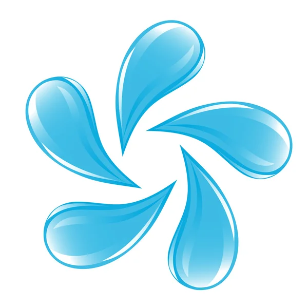 Ikona krople czystej wody — Wektor stockowy