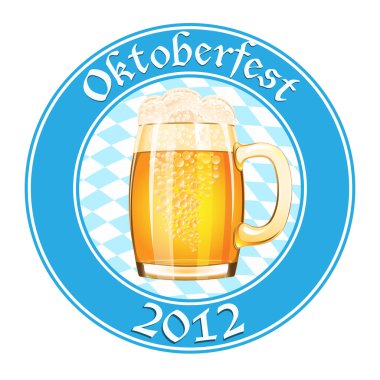 bira bardağı Oktoberfest afiş