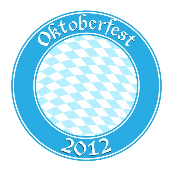 Oktoberfest yuvarlak afiş — Stok Vektör