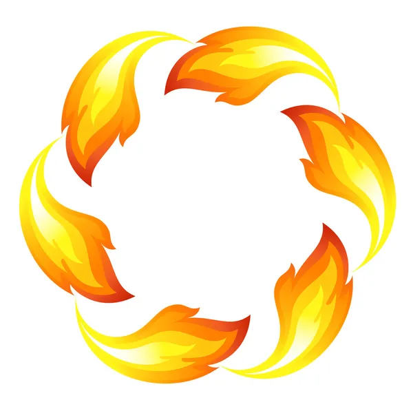 Ogień flower — Wektor stockowy