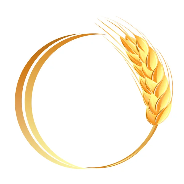 Ícone de orelhas de trigo — Vetor de Stock