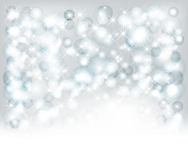 Christmas background with lights, snowflakes and place for text — Stock Vector