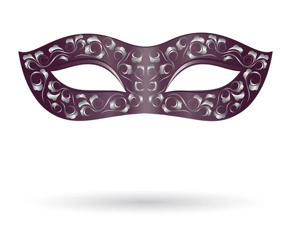 Máscara de carnaval en negro — Vector de stock