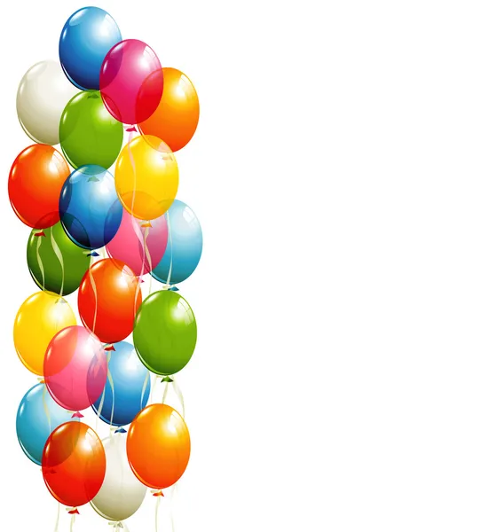 Fliegende Ballons Hintergrund — Stockvektor