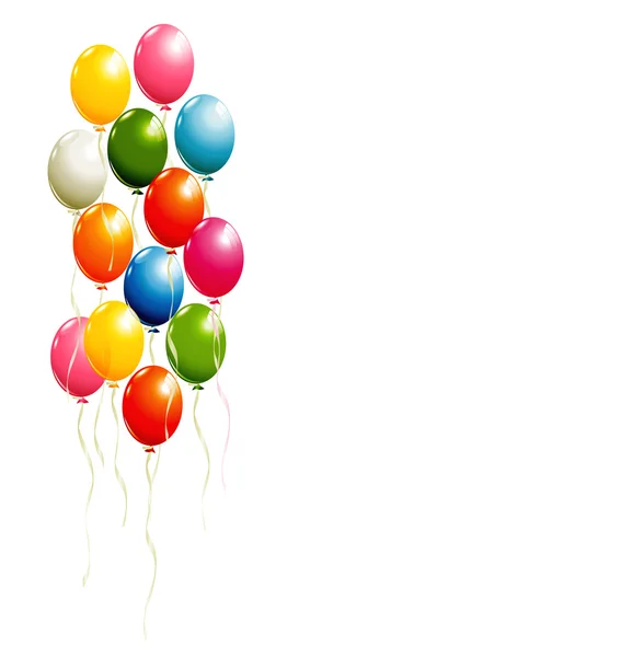 Fliegende Ballons Hintergrund — Stockvektor