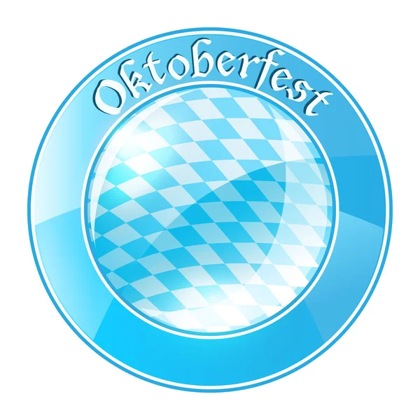 Oktoberfest redondo banner —  Vetores de Stock
