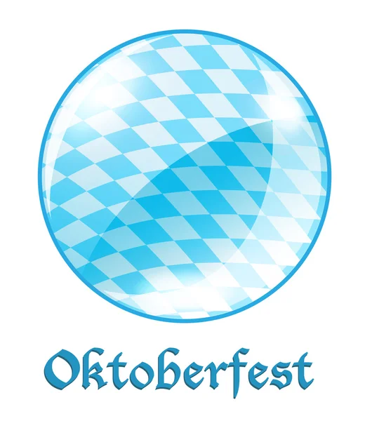 Oktoberfest yuvarlak afiş — Stok Vektör