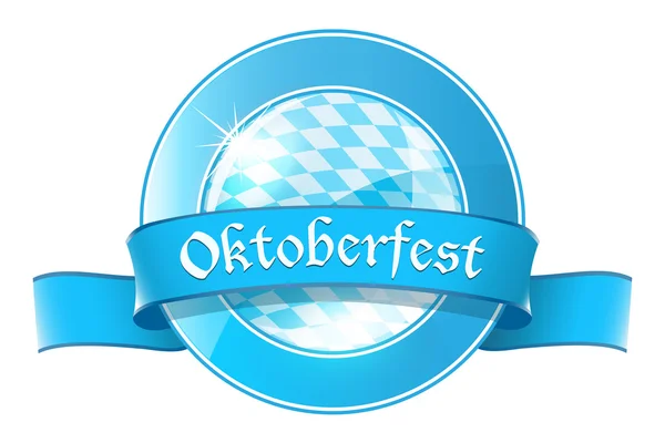 Oktoberfest round banner — Stock Vector