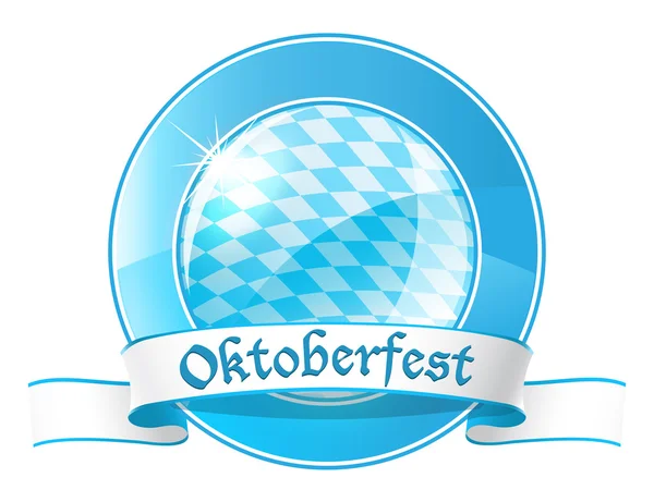 Oktoberfest yuvarlak afiş — Stok Vektör