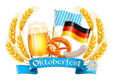 Oktoberfest celebration design clipart