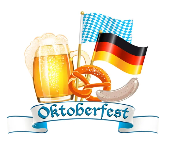 Oktoberfest design celebrazione — Vettoriale Stock