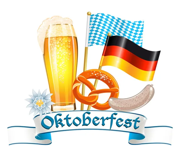 Oktoberfest celebración diseño — Vector de stock