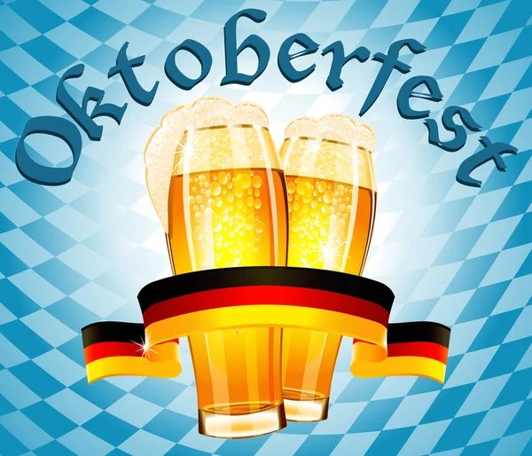 慕尼黑啤酒节庆祝活动设计 — 图库矢量图片