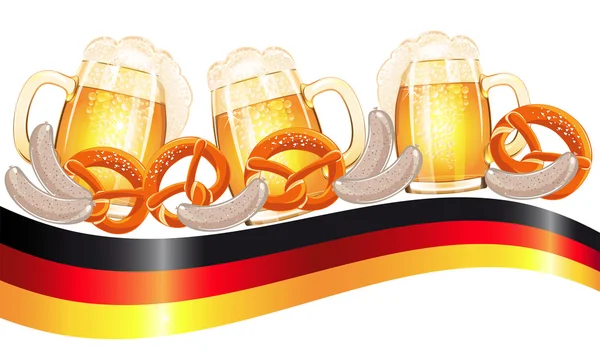 慕尼黑啤酒节庆祝活动设计 — 图库矢量图片