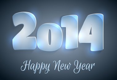 mutlu yeni yıl 2014 tebrik kartı