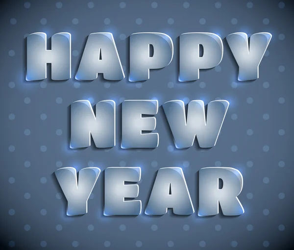 Feliz año nuevo tarjeta de felicitación — Vector de stock