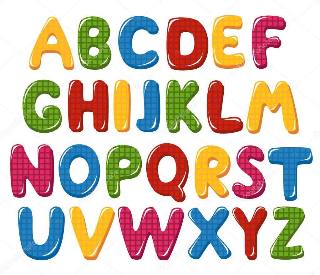 Checked alphabet letters Stock Vector Image by ©tatus #32836493