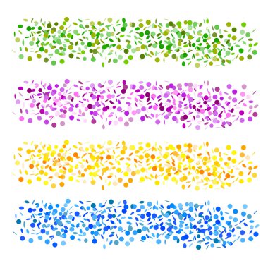 추상 색종이 배너 세트